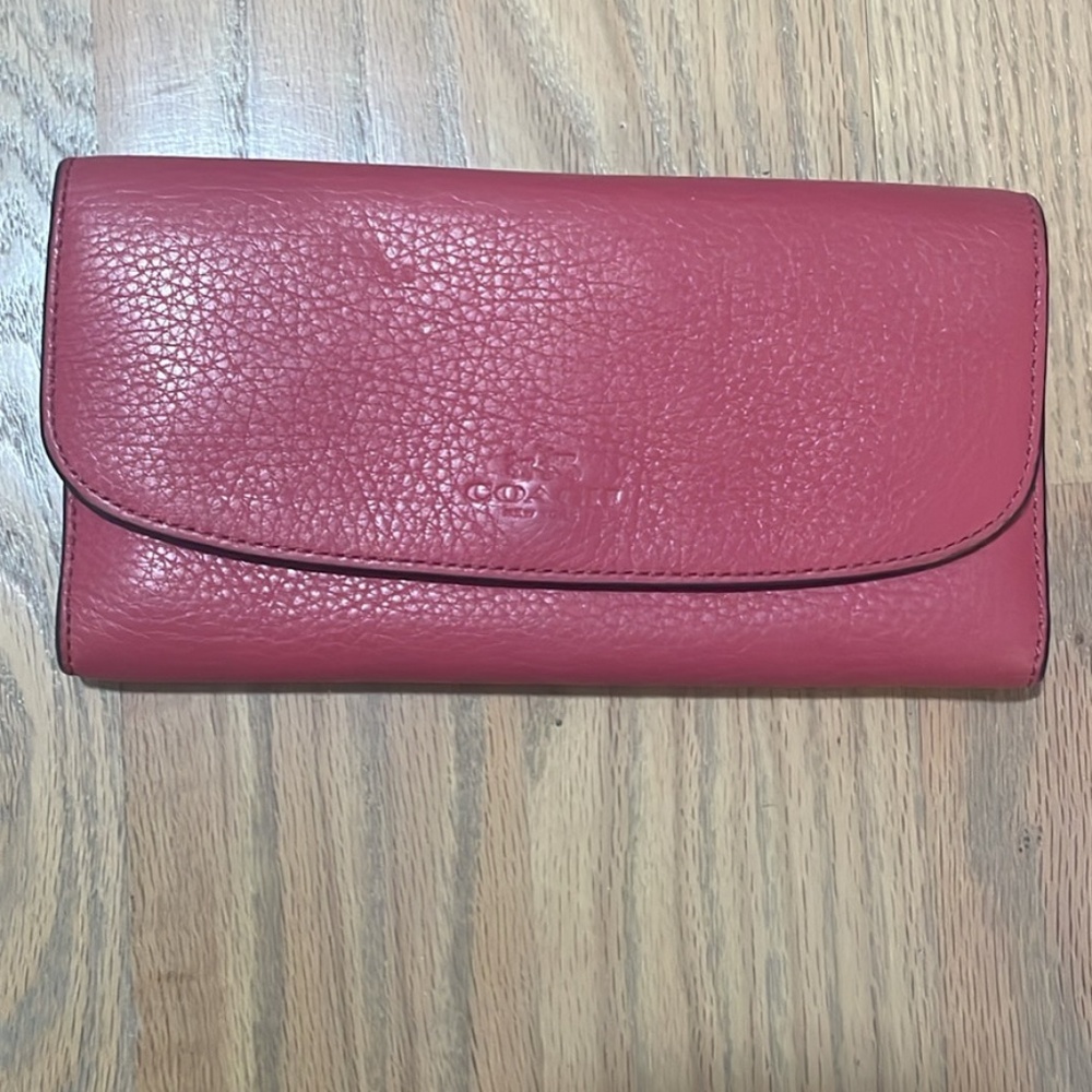 Pink coach wallet